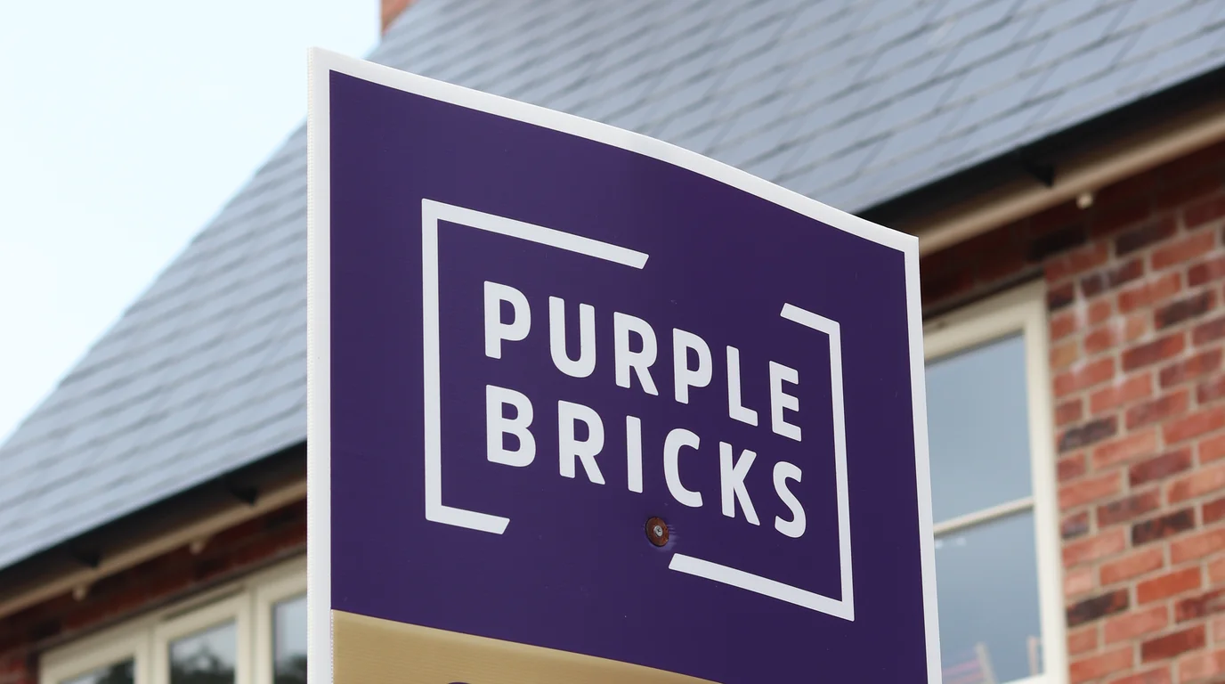 Purplebricks sold sign outside a UK property